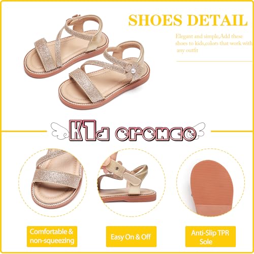 Image of Kiderence Toddler Girls Sandals Little Girls Kids Summer Shoes Toddler Sandals