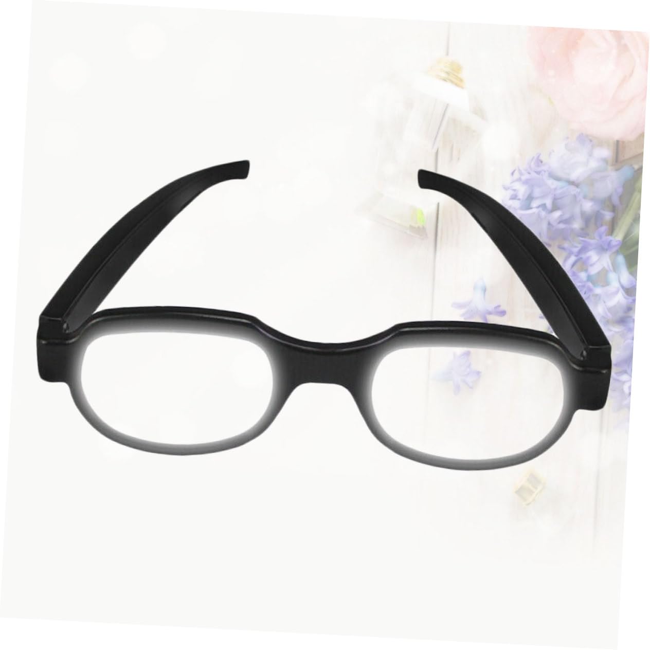 Healvian Gafas Luminosas LED USB de Plástico Negras para Fiesta