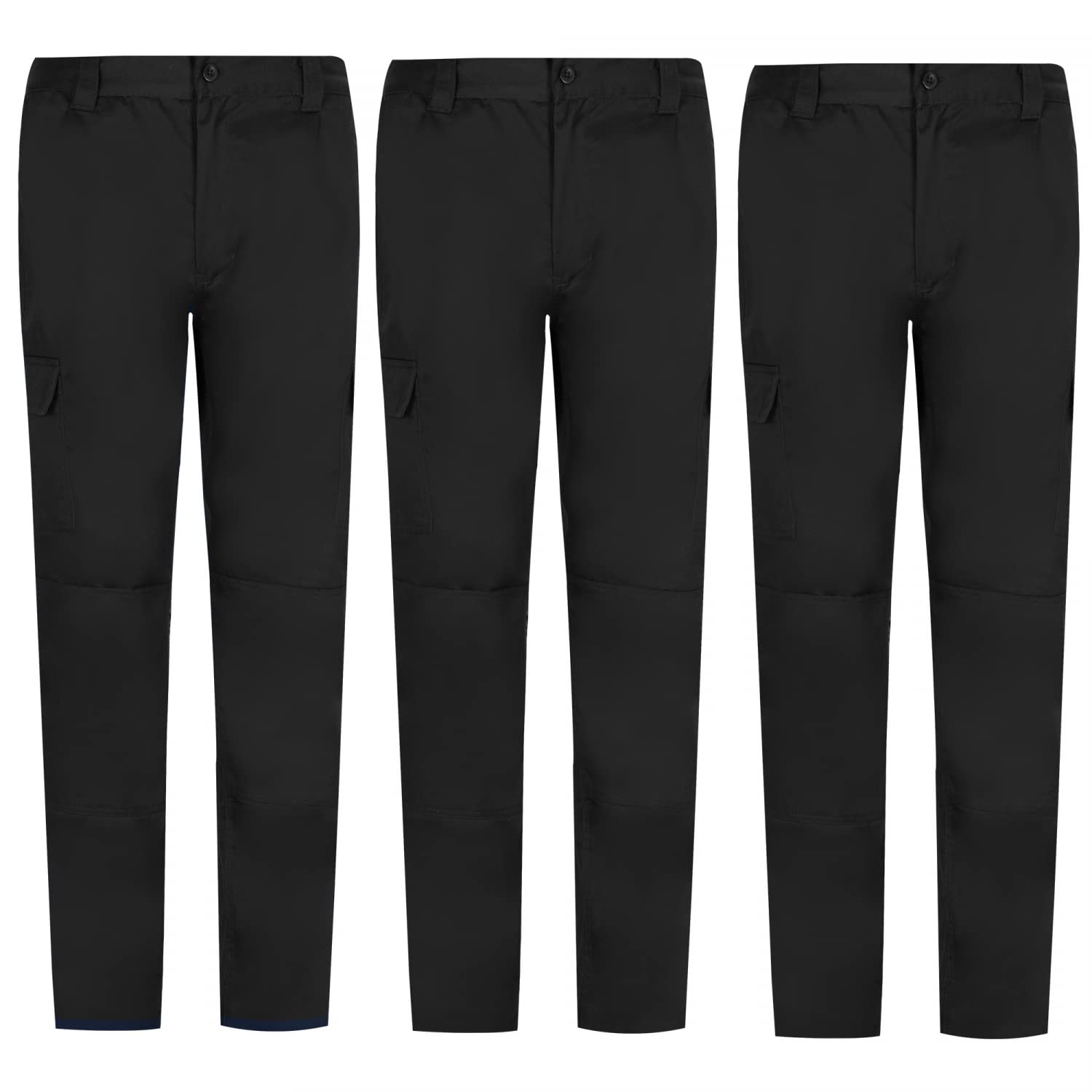 MISEMIYA Pack 3 Pcs - PANTALÓN Hombre DE Trabajo MULTIBOLSILLO Uniforme Laboral Industrial TALLER MECÁNICO Ref.9100