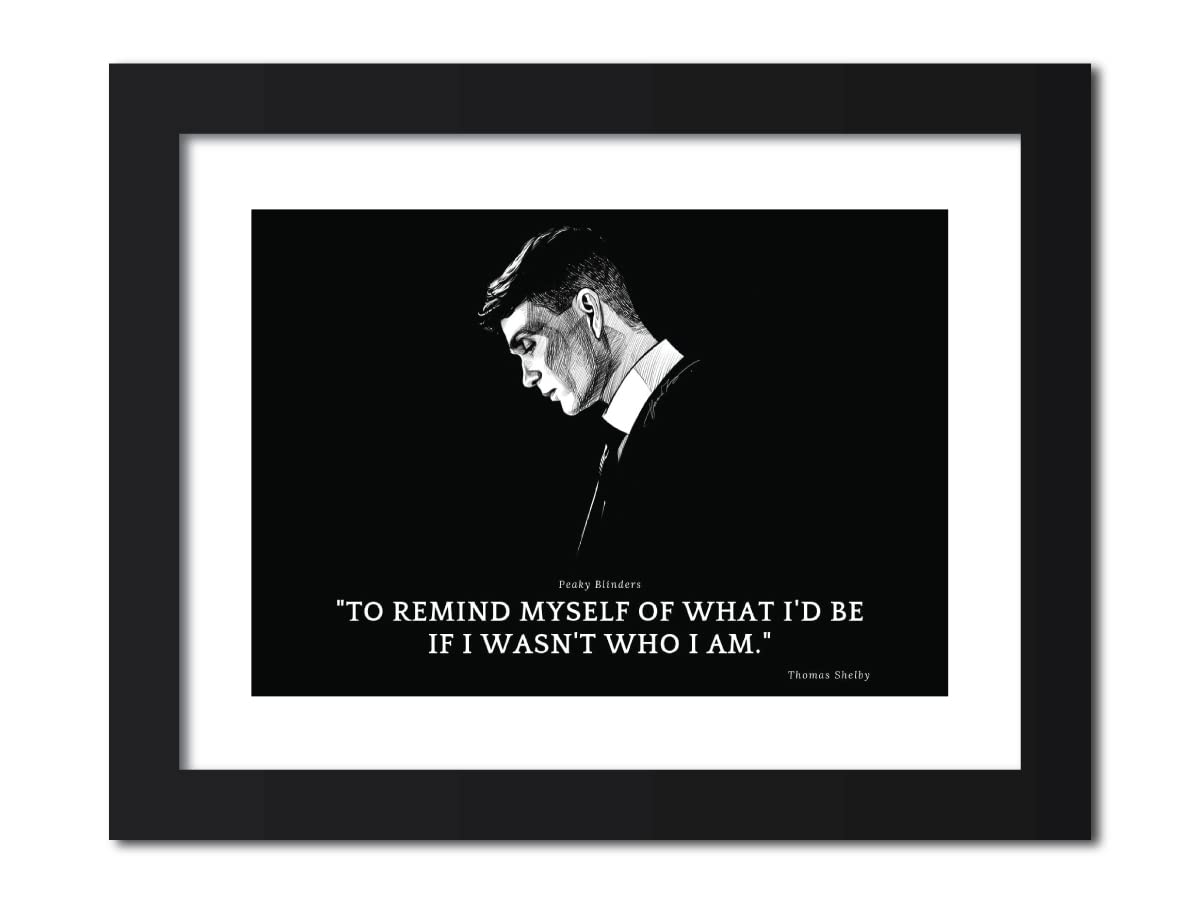 inspire TA Peaky Blinders Poster Thomas Shelby Motivational Quotes Inspirational Webseries Painting For Room & Office (12 inches x 9inches)