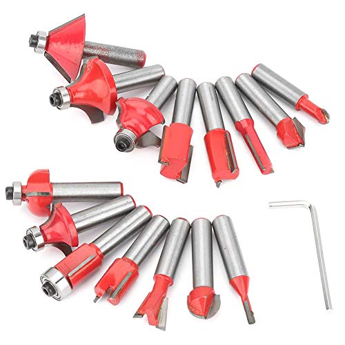 15 Pezzi per la Lavorazione del Legno Fresa