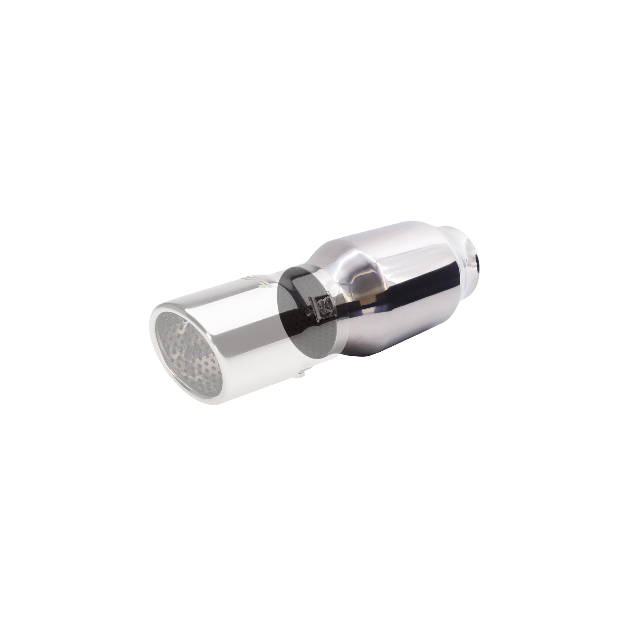 Simoni Racing ESR4 - Silencieux Sport Universel, Sortie Ronde Droite, Silencieux Droit pour Auto en Acier Inoxydable, Longueur 160 mm