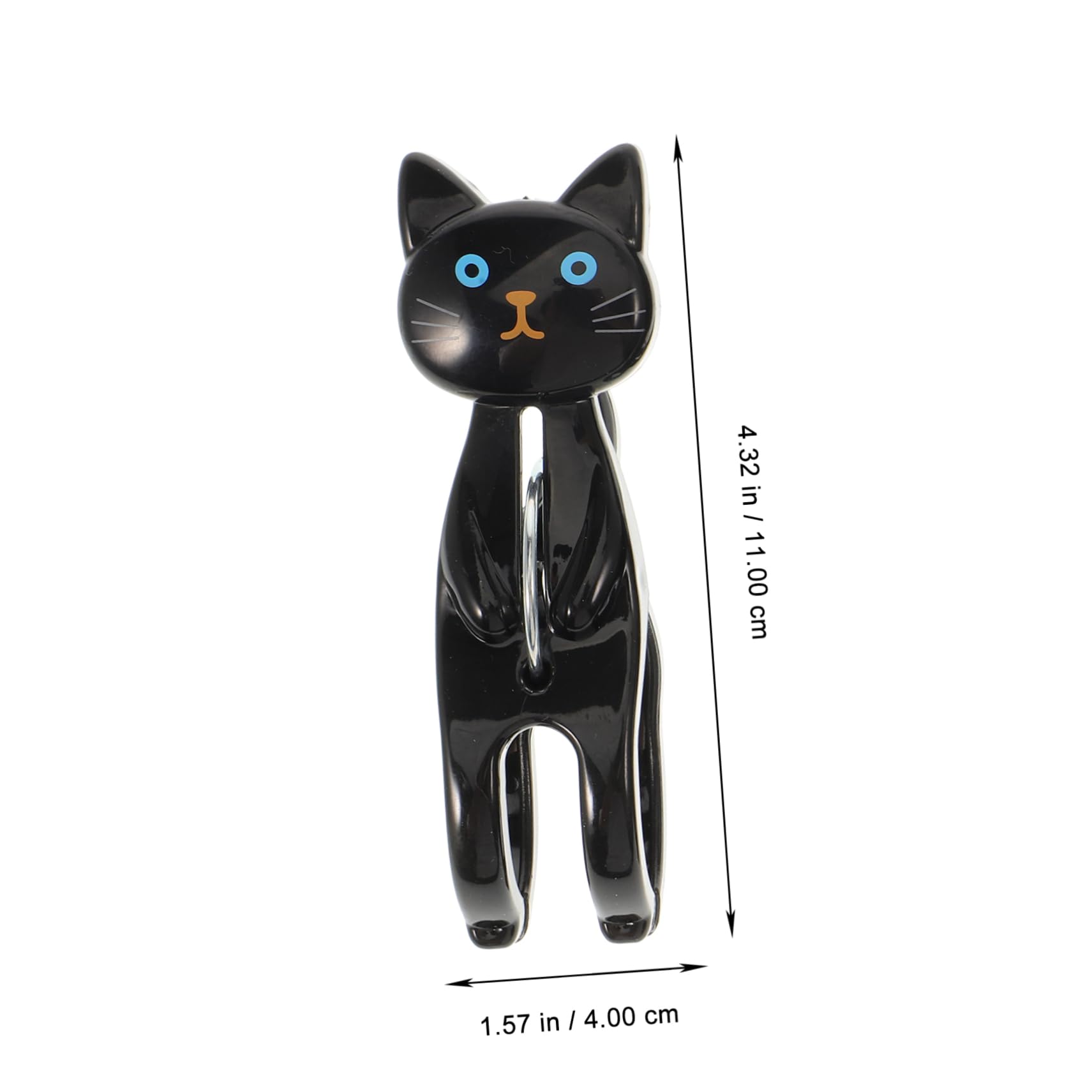 8 Mollette In Plastica A Forma Di Gatto, Bianche, Per Asciugamani E Trapunte, Apertura 1.7 Cm - 2