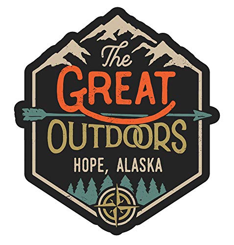 Hopeville Iowa The Great Outdoors Design 2-Inch Vinyl Decal Sticker