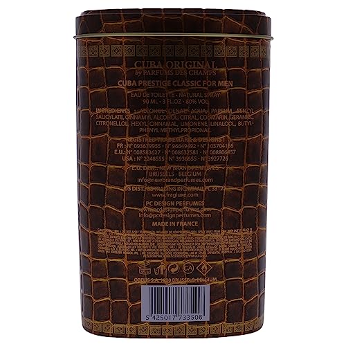 Cuba Prestige Classic Men 3 Oz Edt Spray #TOP1