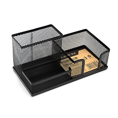Mental Pen Holder Pencils Stands Box Desk Stationery Organizer