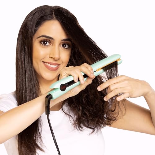 CHI Original Flat Iron Hair Straightener, Ceramic Floating Plates for Smooth Finish, Quick Heat Up Styling Tool, Adjustable Heat Settings, 1.25", Mint Mojito - image 8
