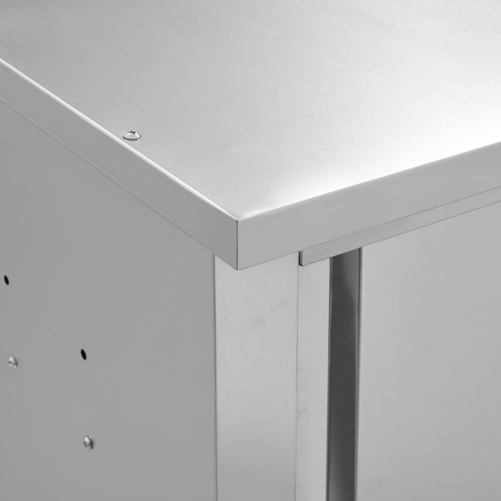 Gecheer Armadio da parete con ante scorrevoli, 90 × 40 × 50 cm, in acciaio inox, per utensili da