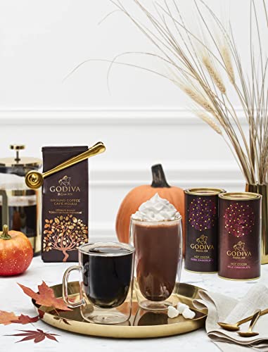 Godiva Chocolatier Medium Roast Ground Coffee, Made With100% Arabica Beans, Chocolate Truffle Flavor, 10 Ounce Gift Bag #TOP5