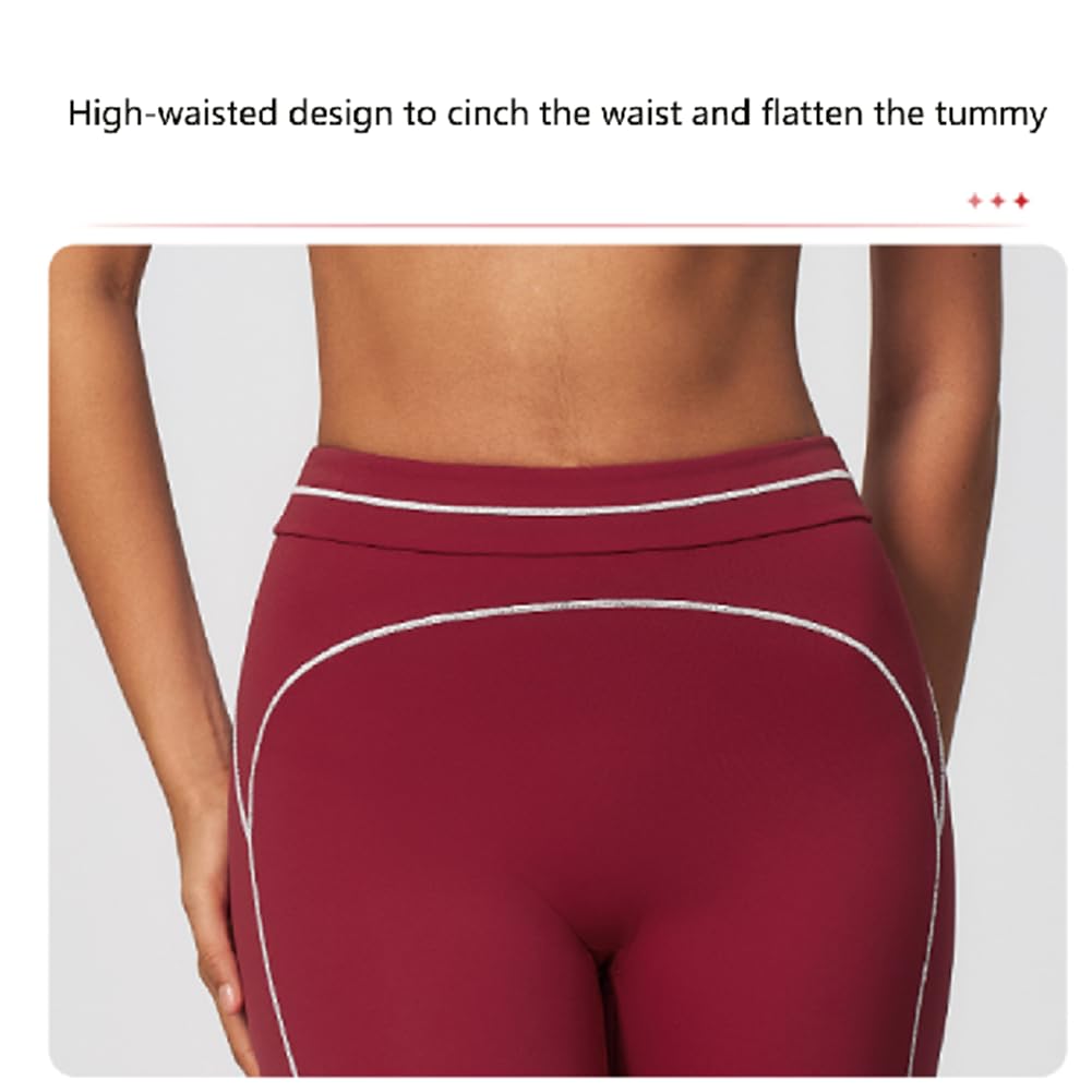 Conjunto de yoga mujer sujetador deportivo y mallas cortas | Conjunto 2 piezas: sujetador deportivo escote V con ribetes en contraste y mallas yoga capri de talle alto, elástico