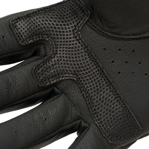 Gants moto TUCANO CRAB S NERO en cuir et textile extensible