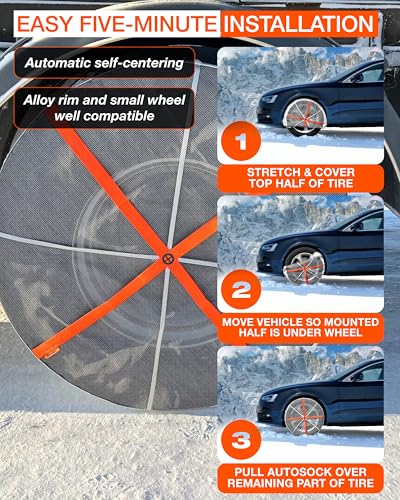 image for AutoSock for Commercial Vehicles and Trucks AL79, Snow Socks for Tires