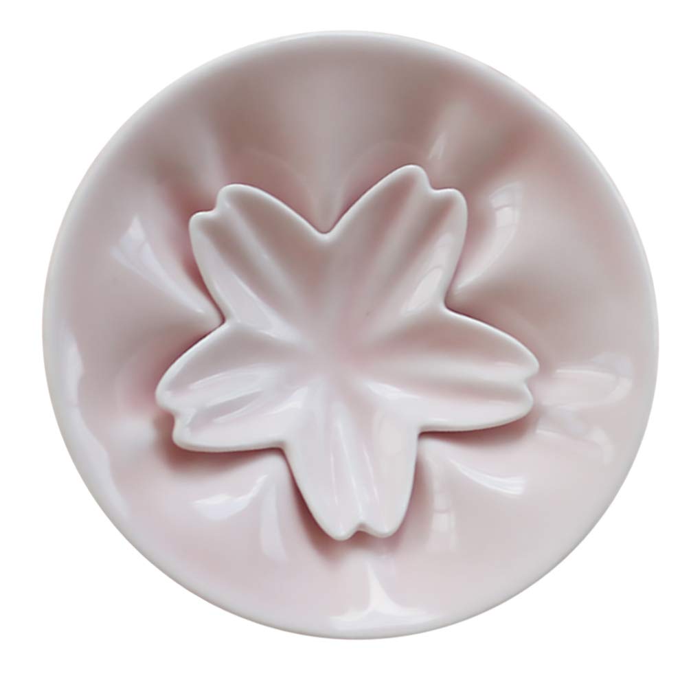 Hemoton Appetizer Plates Cherry Blossom Seasoning Plate Ceramics Seasoning Bowl Cherry Blossoms Baby Food Sauce Dish