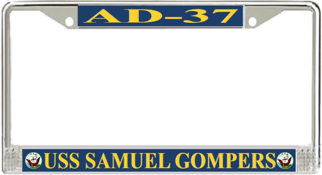 MilitaryBest USS Samuel Gompers AD-37 License Plate Frame