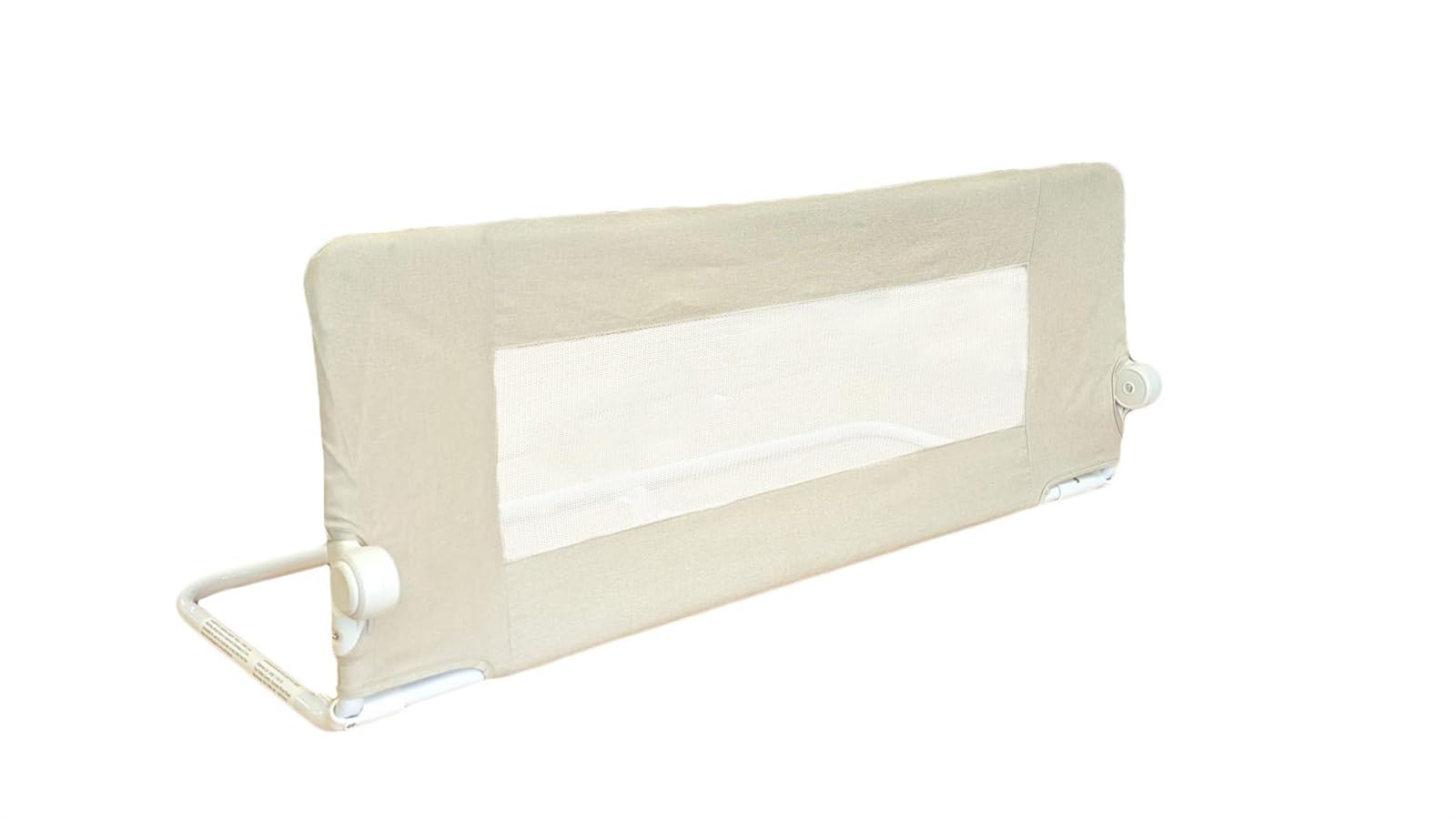 Rackhams Deluxe Soft Touch Denim Extra Wide Bed Rail, Natural 140Cm Wide X 50Cm Tall, Toddler Bed Guard For Safety