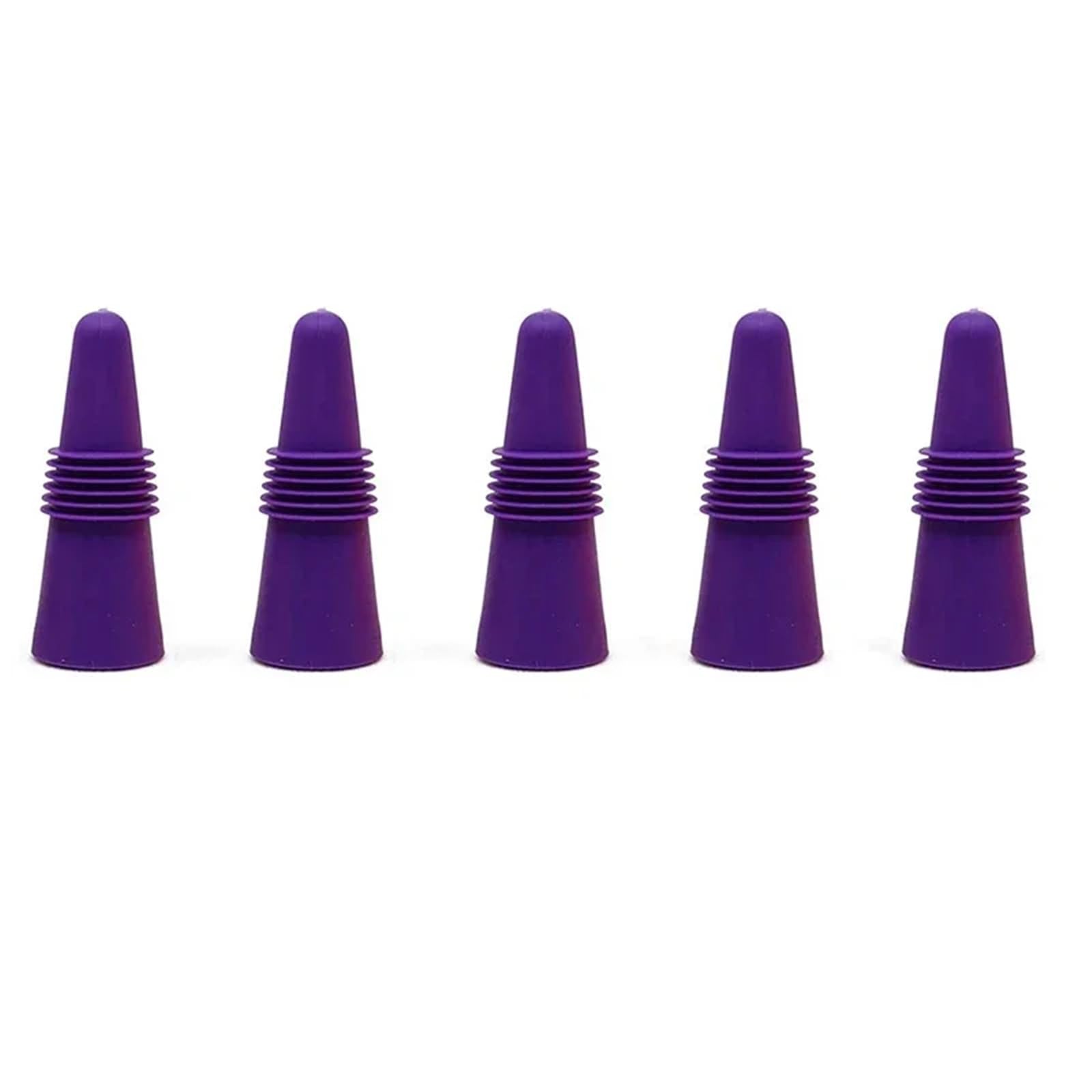 Weinflaschenverschluss-Set, Silikon, auslaufsicher, 70-teilig, Violett