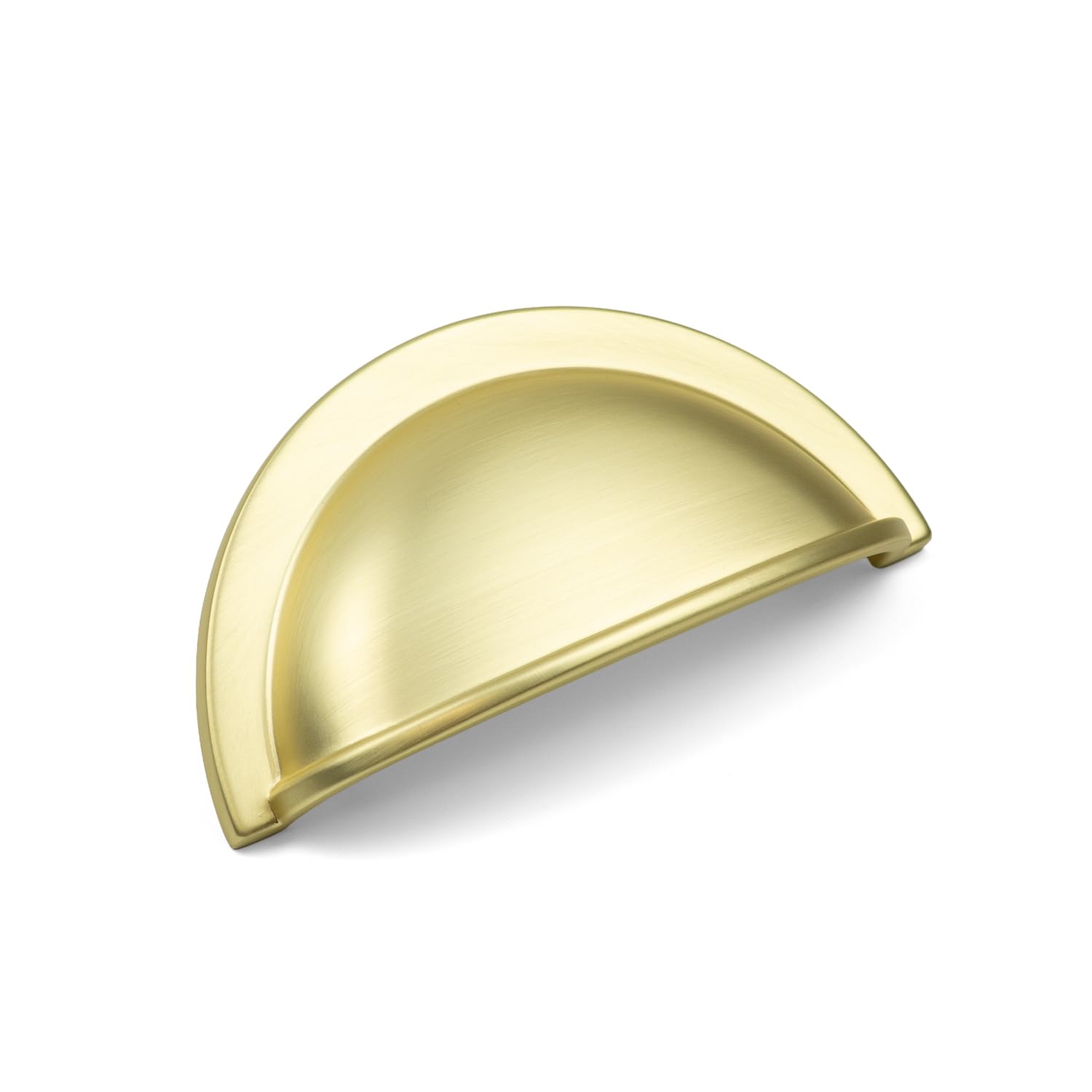 Handle & Home Brushed Brass 64Mm Cup Handle For Kitchen Cabinets | Bedroom | Bathroom | Furniture | Cupboards