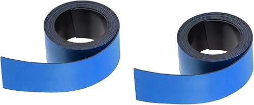 Cinta magnética de borrado en seco, cinta magnética reutilizable, etiquetas adhesivas en rollo para pizarras blancas, refrigerador y manualidades 1