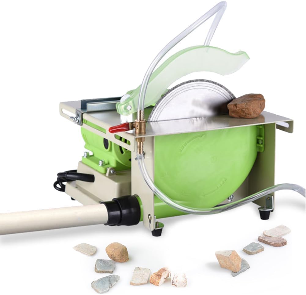 XNXYSMKJ Lapidary Machine 1380W Gem Rock Cutting and Polishing Tool Multifunction Bench Buffer and Grinder for Jewelry Making and Home Hobby Use w/Accessory