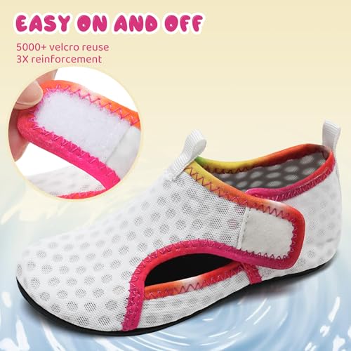 Image of WateLves Kids Water Shoes Toddler Girls Boys Barefoot Non-Slip Quick Dry Aqua Socks for Beach Swim Walking
