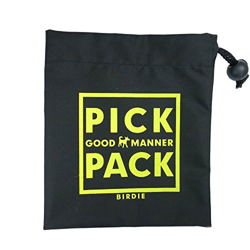 バーディ 小型犬マナーポーチ ピックパック 消臭素材バイオライナー Sサイズ ブラック 1130