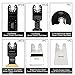 HEMUNC 118PC Oscillating Tool Blades, Oscillating Multitool Saw Blades Accessories Kit