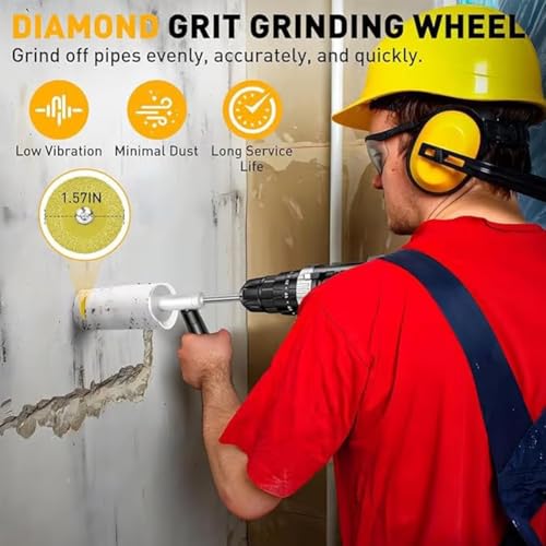 7" Adjustable Stainless Steel Pipe Cutter for PVC, Fit 1.5-8", Precision Tools(2 Set)