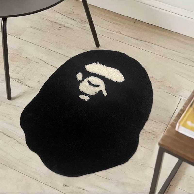 Luxape Retro Solid Gorilla Oval Doormat 28x20in Hand Made