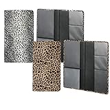 Jeiento Halterung für Autokennzeichen- und Versicherungsdokumente, Leopardenmuster, Handschuhfach für die notwendigen Dokumente