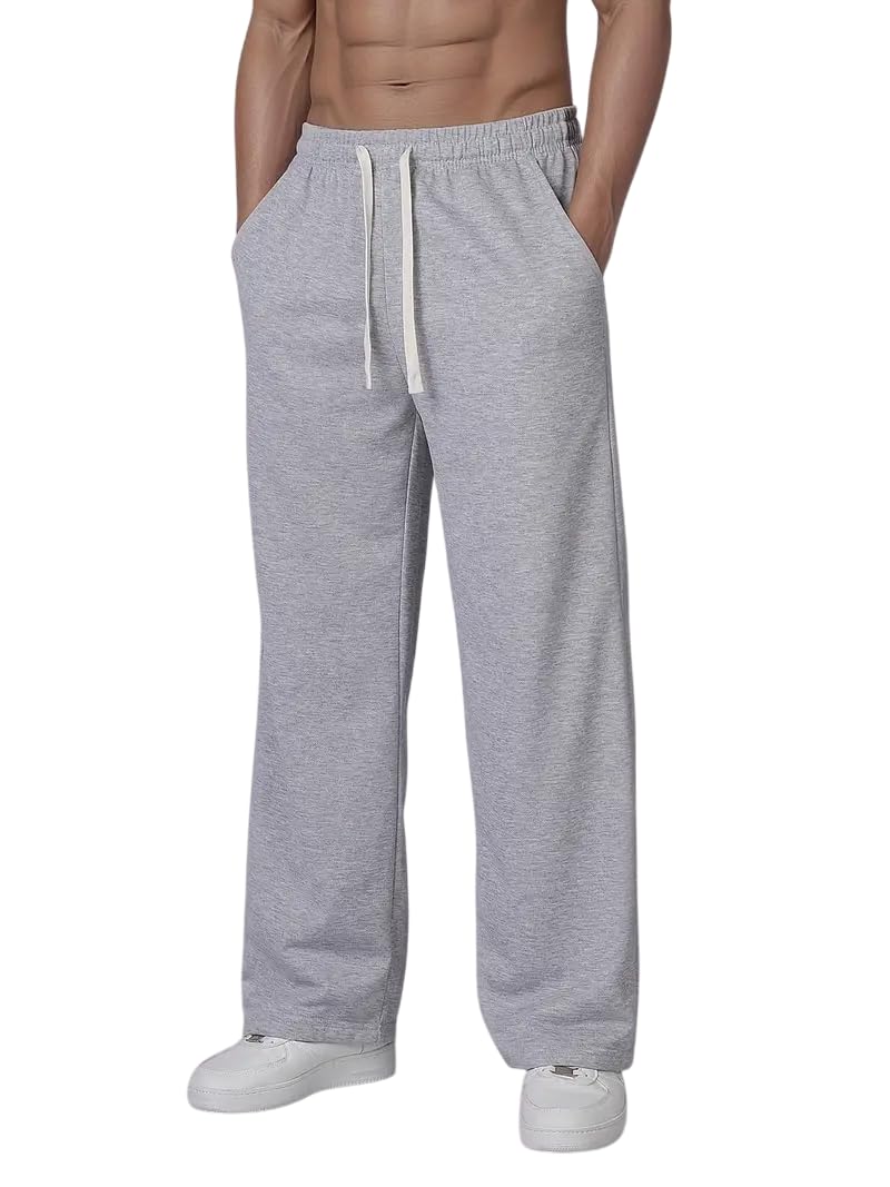 dockstreet Straight Wide fit Long Length Open Bottom Jogger for Men/Trending Multi Pocket Style, Relaxed Casual Pants for Men-picture-20