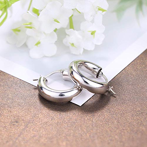 Milacolato 925 Orecchini Cerchio in Argento