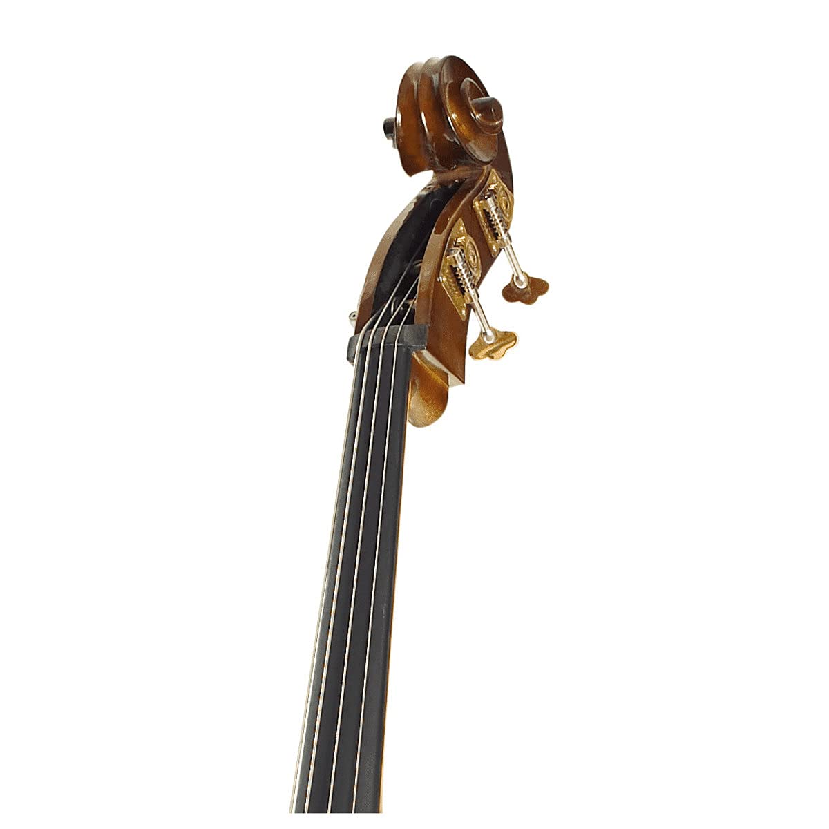 Stentor Kontrabass 4/4 Student I Set, Decke: Fichte, Mechanik aus Messing | Boden/Zarge: Ahorn laminiert, Griffbrett: Hartholz schwarz gebeizt, Qualitätsbogen aus Holz, Farbe: Kastanienbraun, Violen