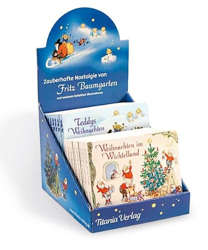 Fritz Baumgarten Weihnachts-Display: 16 Pappebücher