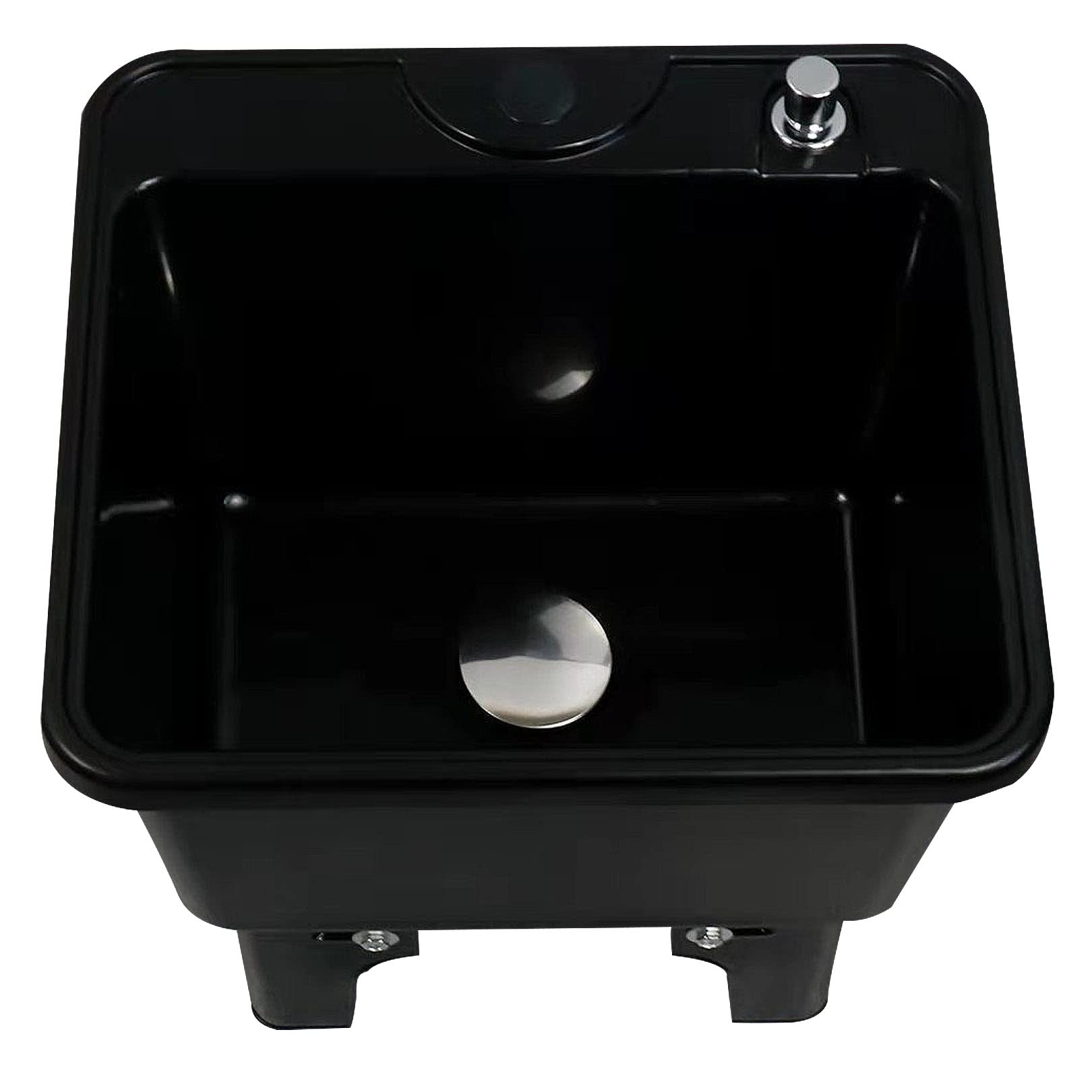 ASerZenith Commercial Floor-Standing Mop Sink, Home Bathroom Balcony Mop Service Basin, Multipurpose Utility Sink Laundry Tub For Courtyards, Outdoor,Black