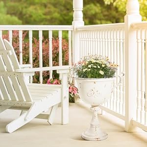 Worthgarden21hmetalurnplanters2packwhiteclassicantiqueironplantpotsdecorativerusticflowerpotsforoutdoorusetraditionalurnplanterforgardenpatiofrontporch Urban Country Home Decor Worth garden 21 h metal urn planters 2 pack white classic antique iron plant pots decorative rustic flower pots for outdoor use traditional urn planter for garden patio front porch urban country home decor