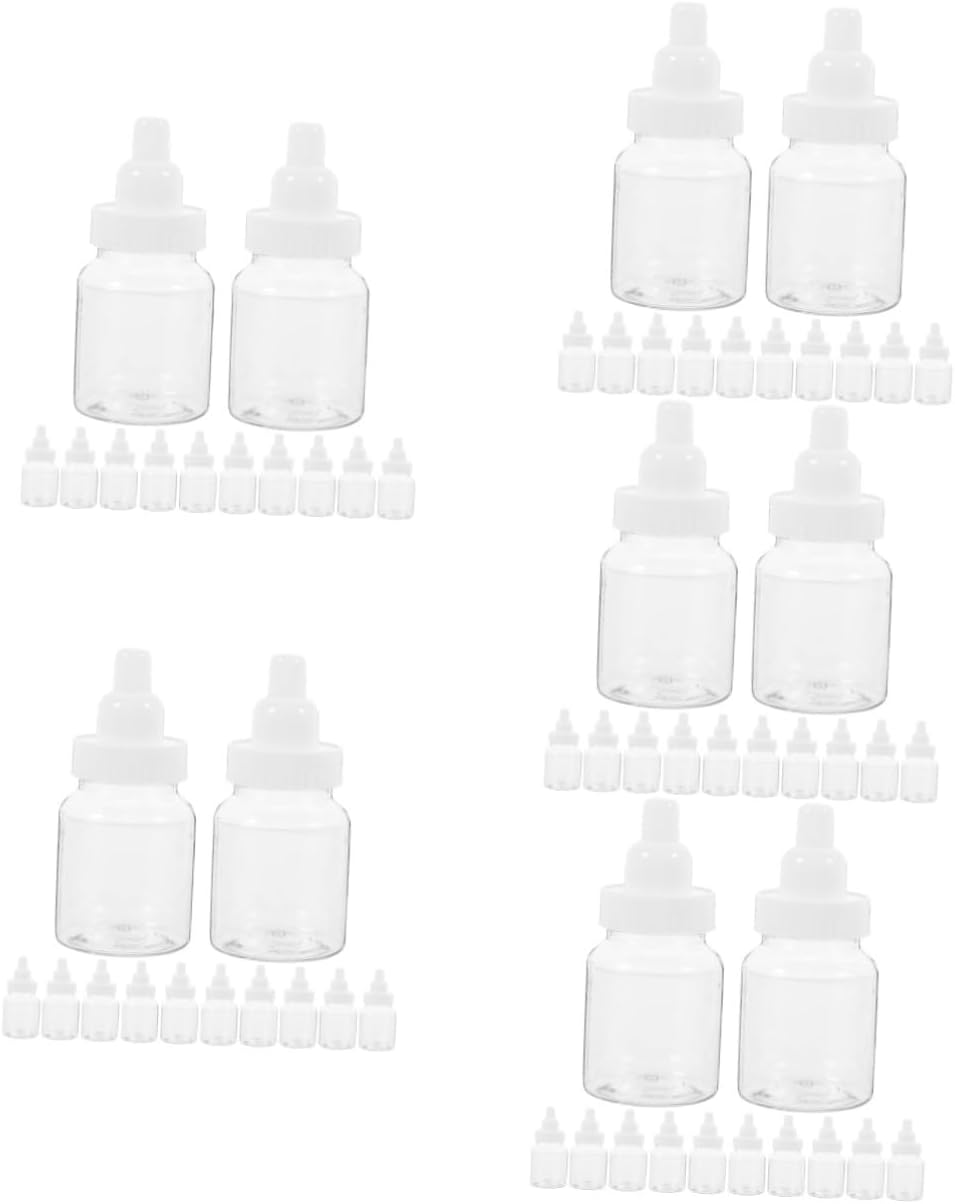 CHILDWEET 100pcs Shower Candy Box Creative Nursing Bottle Treat Boxes for Parties Weddings and Celebrations Reusable Candy Packaging for Special Occasions