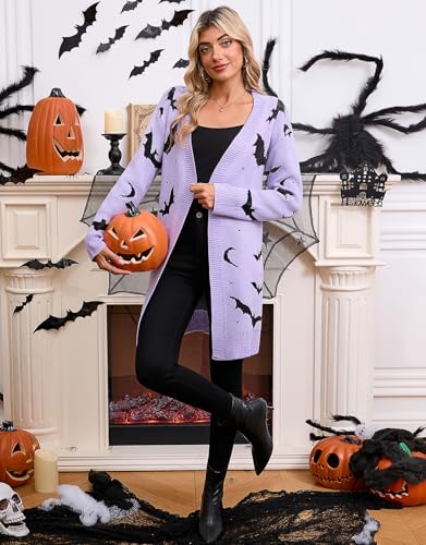 Image of Alsol Lamesa Women's Long Sleeve Heart Cardigan Sweaters V Neck Open Front Knit Coat
