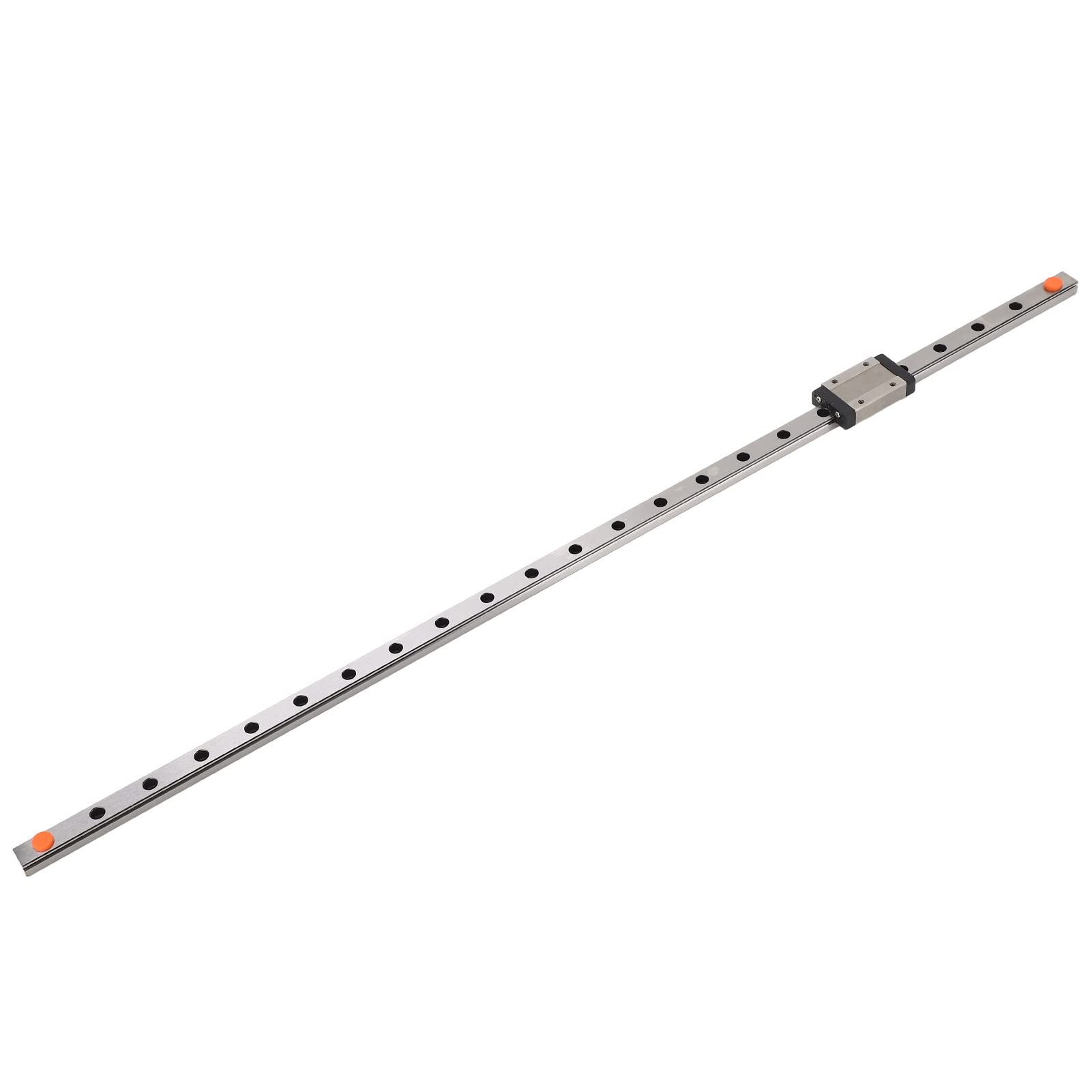 NDNCZDHC Linear Guide Rail 600mm Locked Type Linear Motion Sliding Gide with 1.8x1.1x0.4in Slider 20x20mm Slider Installation Hole
