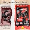 Insertos para taladro Milwaukee M12 Fuel 3404-20 y atornillador de impacto 3453-20 | Sujeta herramientas y baterías en el organizador compacto Milwaukee PACKOUT 48-22-8435, bandeja personalizada para herramientas y accesorios 6
