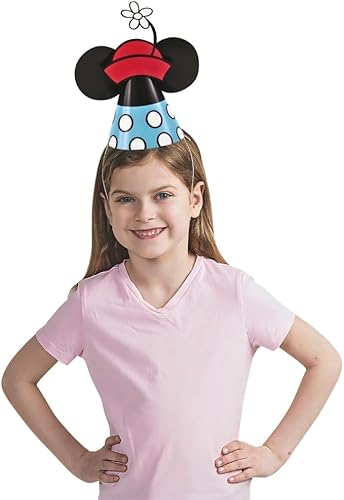 Miniatura 5 de Unique Sombreros de fiesta de Mickey Mouse de Disney, 4.25 pulgadas (8 unidades), diseños divertidos surtidos para celebraciones de cumpleaños de