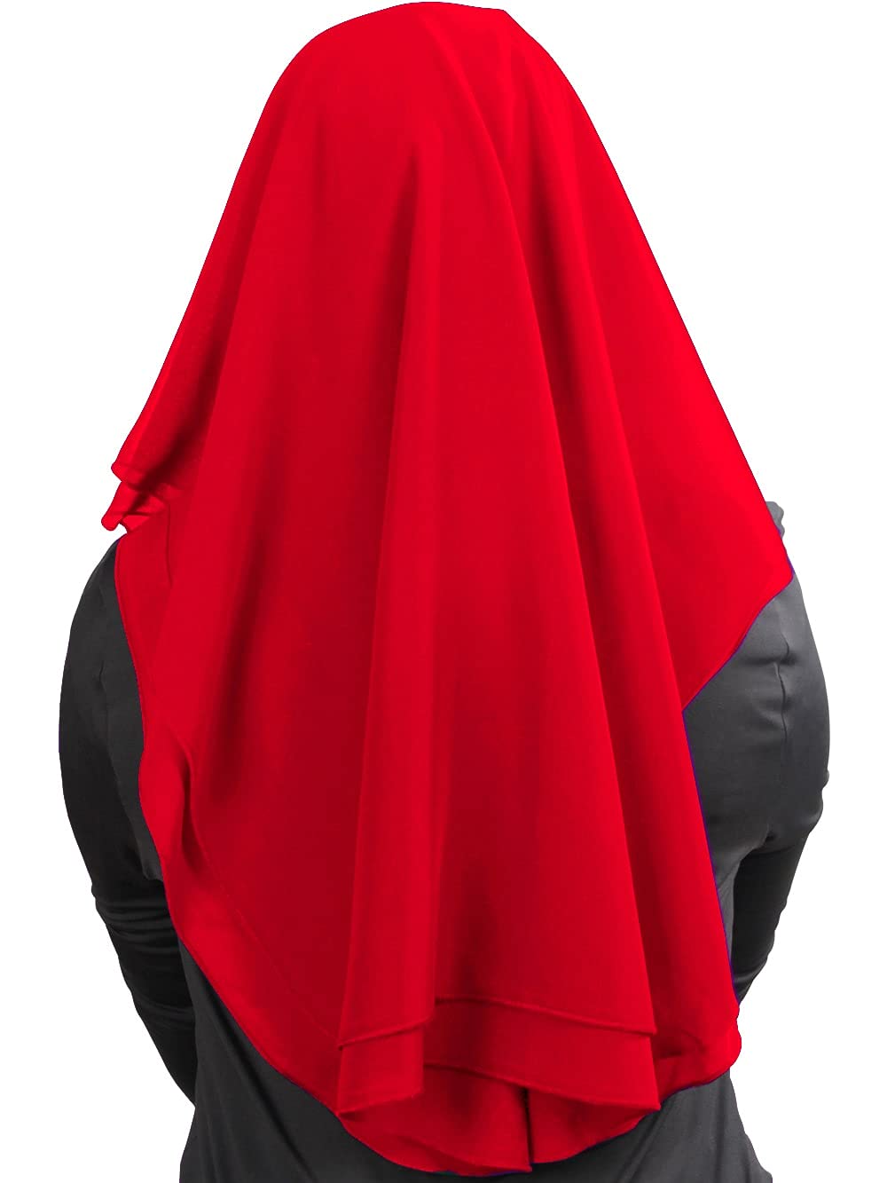 MyBatua 3 strati saudita niqab in georgette traspirante, prezzo all'ingrosso, 1 pezzo faccia velo NQ-003