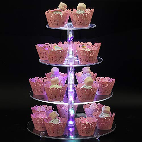 Light Up Cake Stand. Cupcake Stand Premium Cupcake Holder Acrylic Cupcake Tower Display