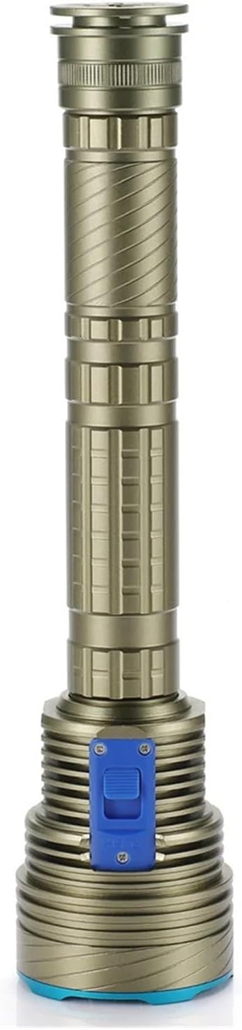 Generic Compatible for Professional Underwater Diving Flashlight - IPX68 Torch with 9 LED Lights for Caving, Snorkeling, and Spearfishing(Yellow Light,Package B)