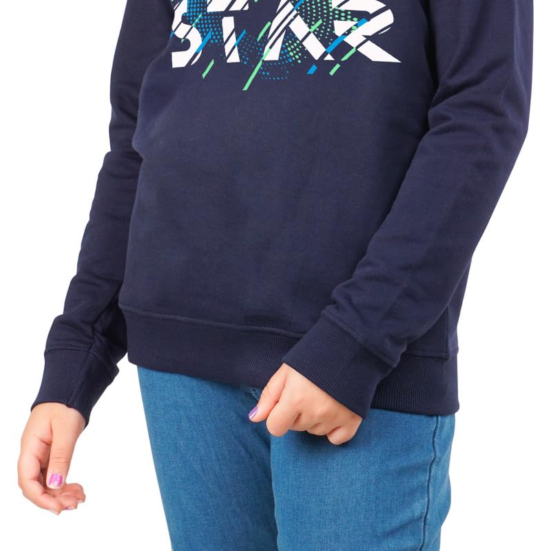 Image of Real Basics Girls Cotton Hooded Sweatshirt (Pack of 1)