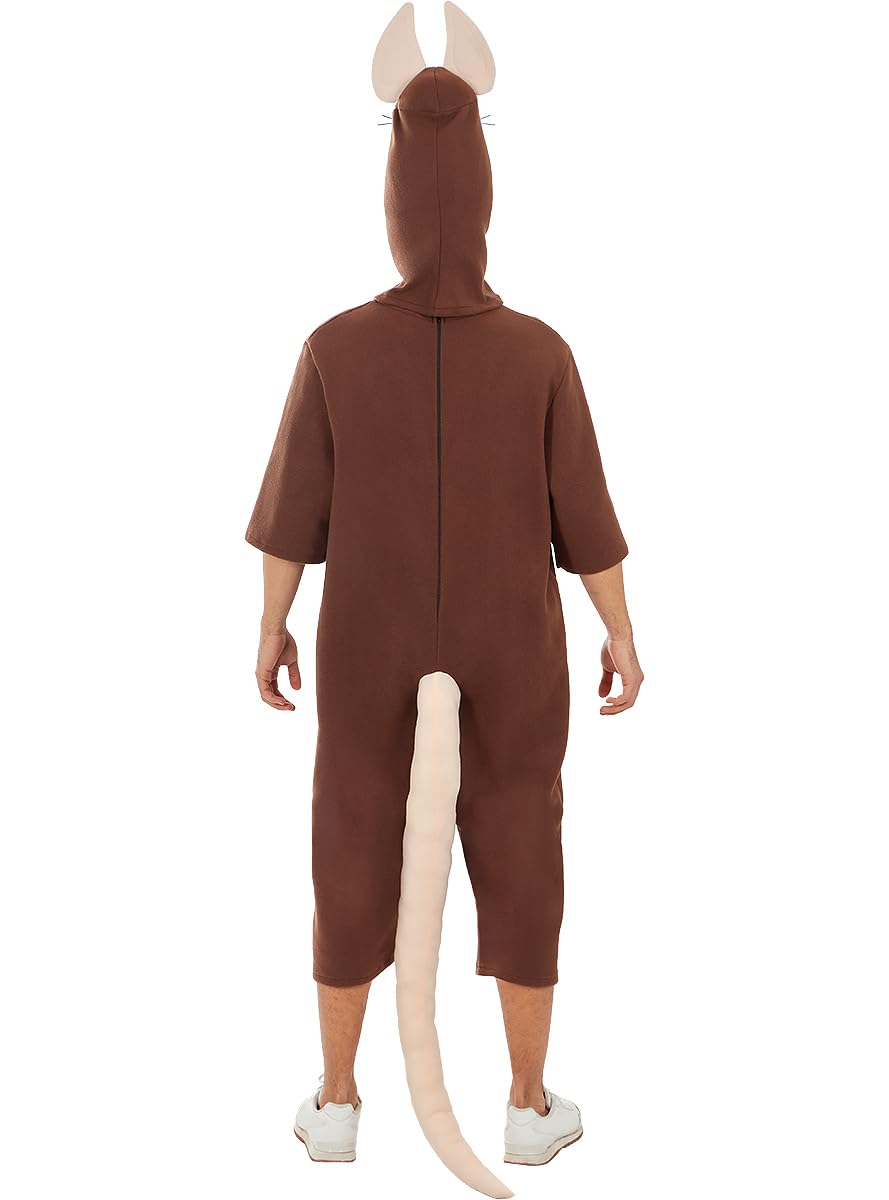 Funidelia | Disfraz de rata para hombre y mujer Animales - Disfraz para adultos y divertidos accesorios para Fiestas, Carnaval y Halloween - Talla L - XL - Gris/Plateado