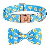 Mr.Chubbyface Dog Collar with Dog Bow Tie,Soft Dog Collars for Special Occasion, Cute Boy Girl Dog...