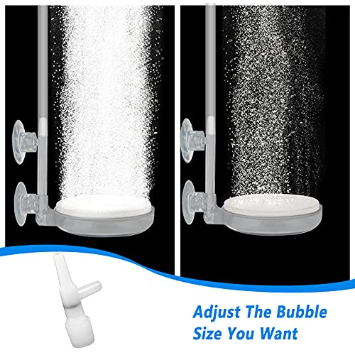 dafuhao Acquario Pietra Porosa con Valvola di Controllo E 2 Ventose Ossigeno Acquario Bubble Stone Diffusore di Ossigeno per Acquario Ossigeno Pietra per Fish Tank per Pesci Acquario Pompa - Image 8