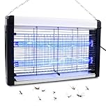 Fly Zapper Electric Indoor Uk, Powerful 3500V &20W Fly Killer Electric, UV Bug Zapper Indoor Insect Trap,Washable Tray and Hanging Chain Suitable for Bedroom, Living Room, Dining Room (20, Watts)