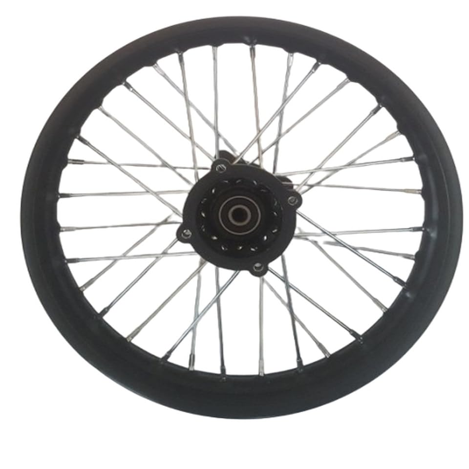 Dirtbike Stahlfelge Pitbike Rad Ersatzfelge 1,85 x 14 Zoll hinten 15 mm Achse