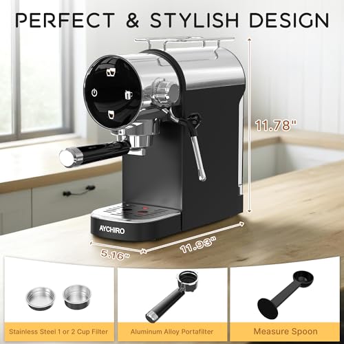 Professional Espresso Machine with Milk Frother